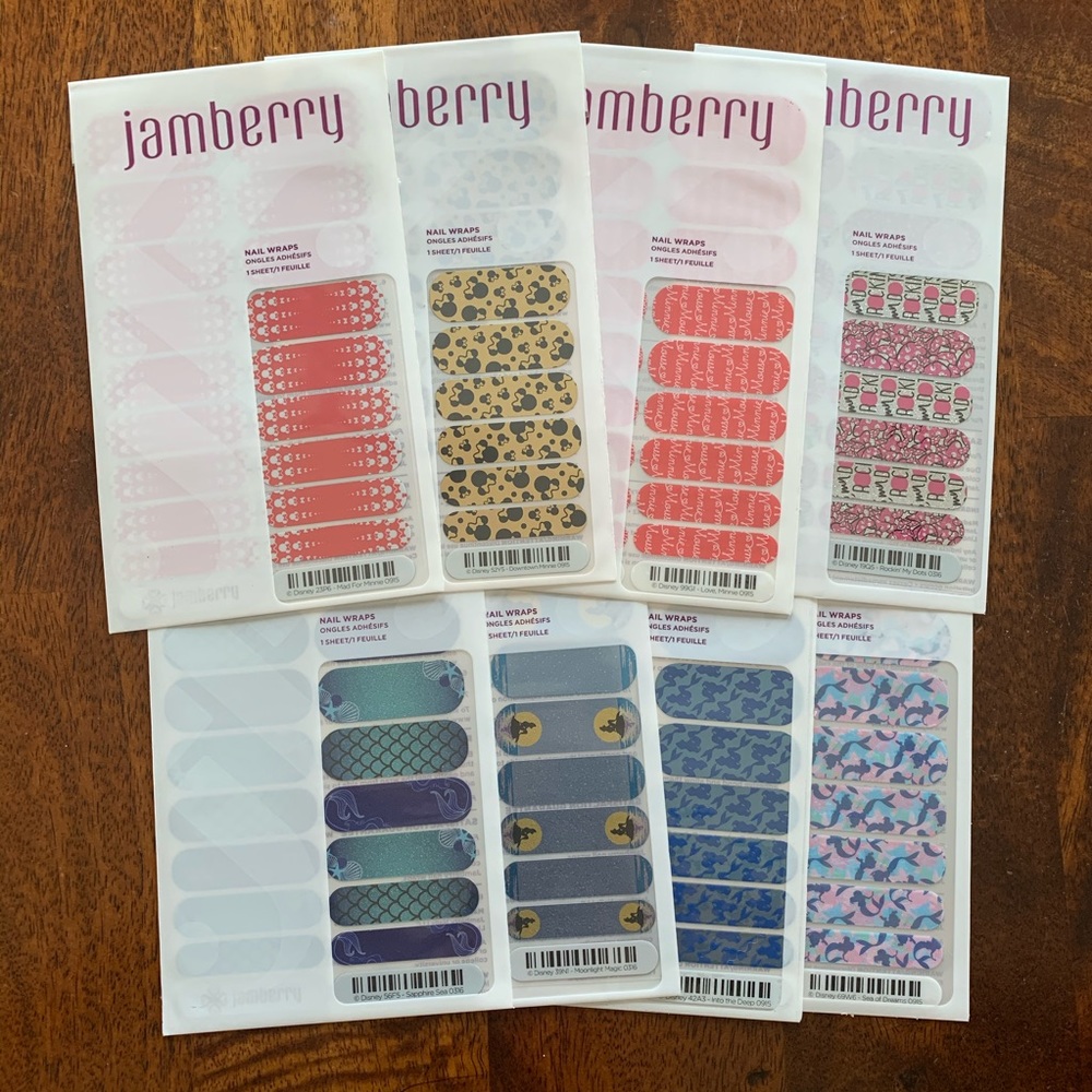 Jamberry Minnie Mouse & Little Mermaid Lot